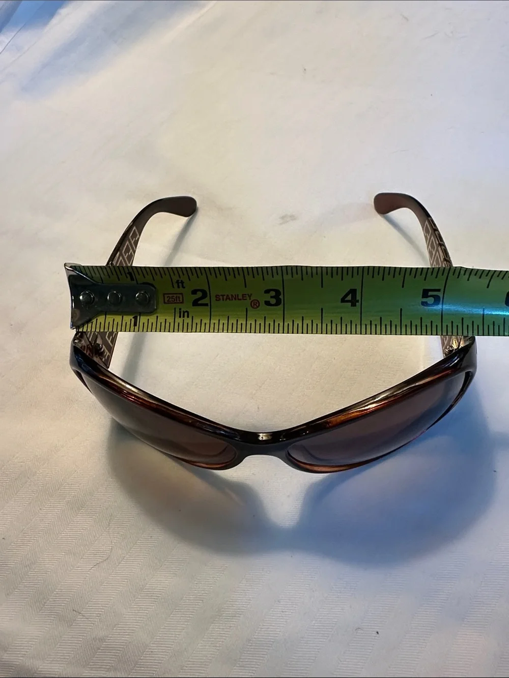 Brown Patterned Women's Sunglasses with Crystal Accent